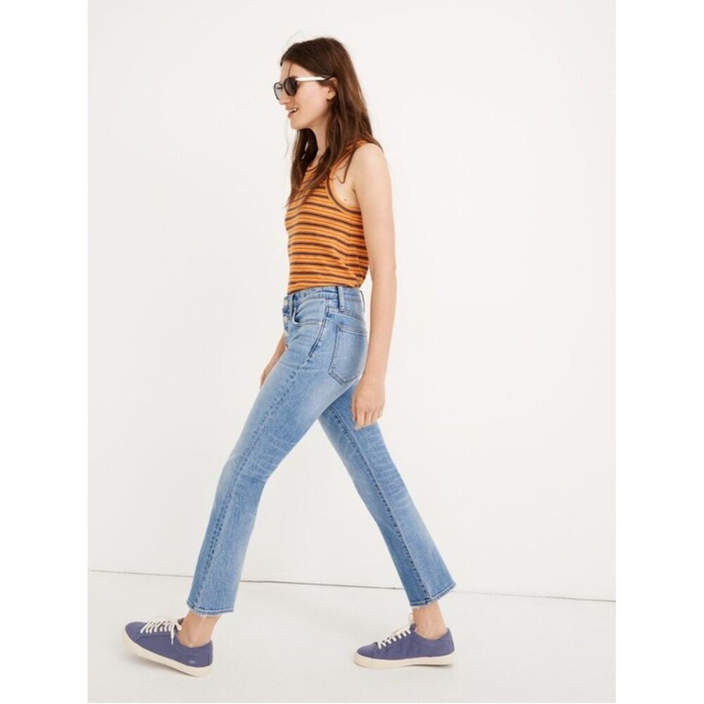 Madewell Cali Demi-Boot Comfort Stretch Mini-Flare Button Fly Jeans  |  Size: 25